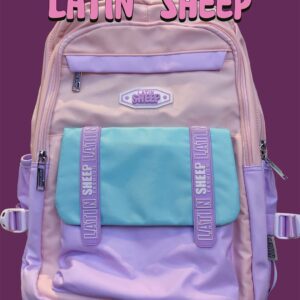 Latin Sheep School Bag Pink Color